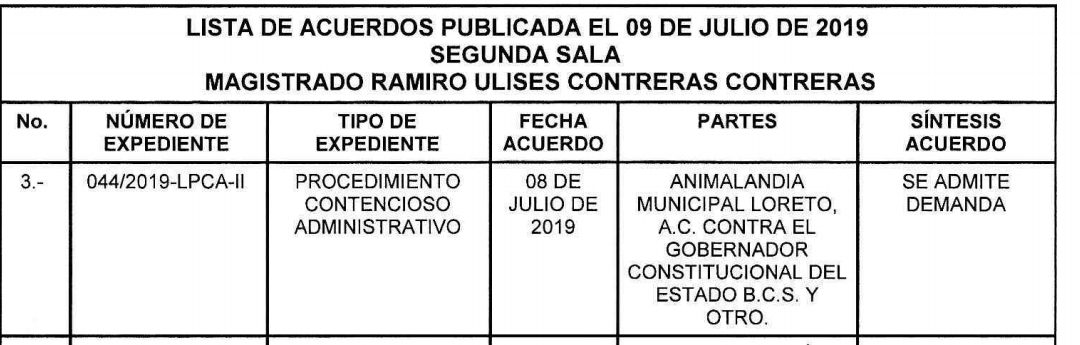 Demanda vs Gobernador de BCS